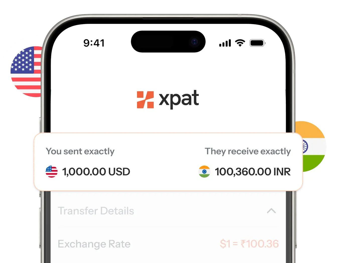 Xpat Mobile App for Fast and Effortless Money Transfers from the USA to India